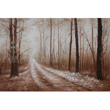 Oil Painting for Street in The Forest
